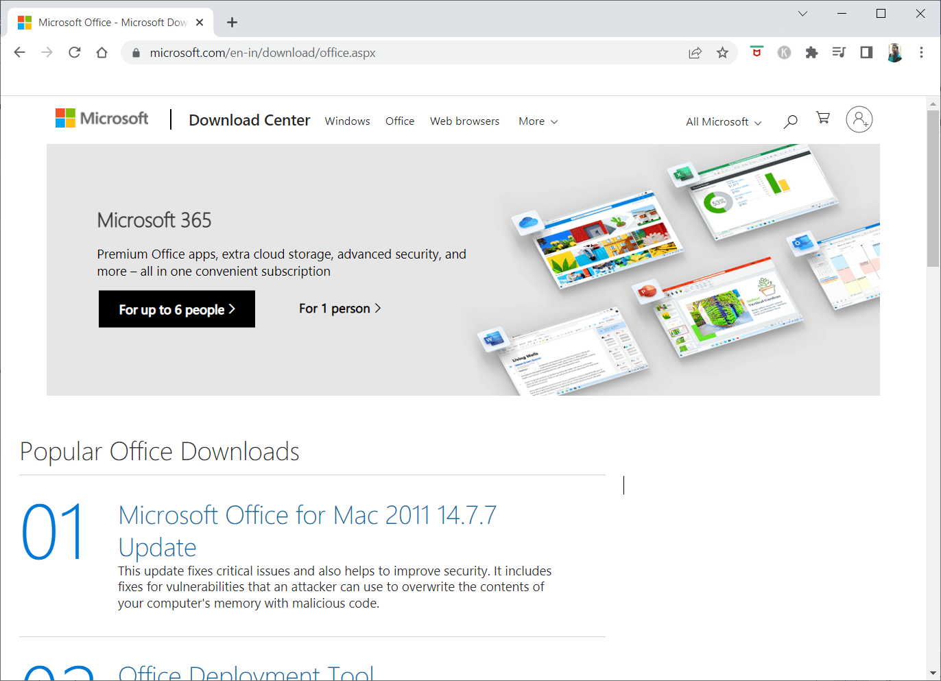 Descărcați Microsoft Office de pe site-ul oficial