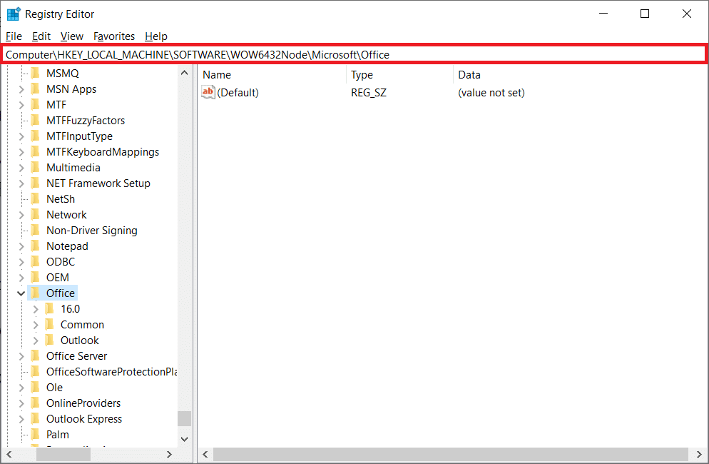 Navigieren Sie zum Pfad. Beheben Sie den stdole32.tlb-Fehler in Windows 10