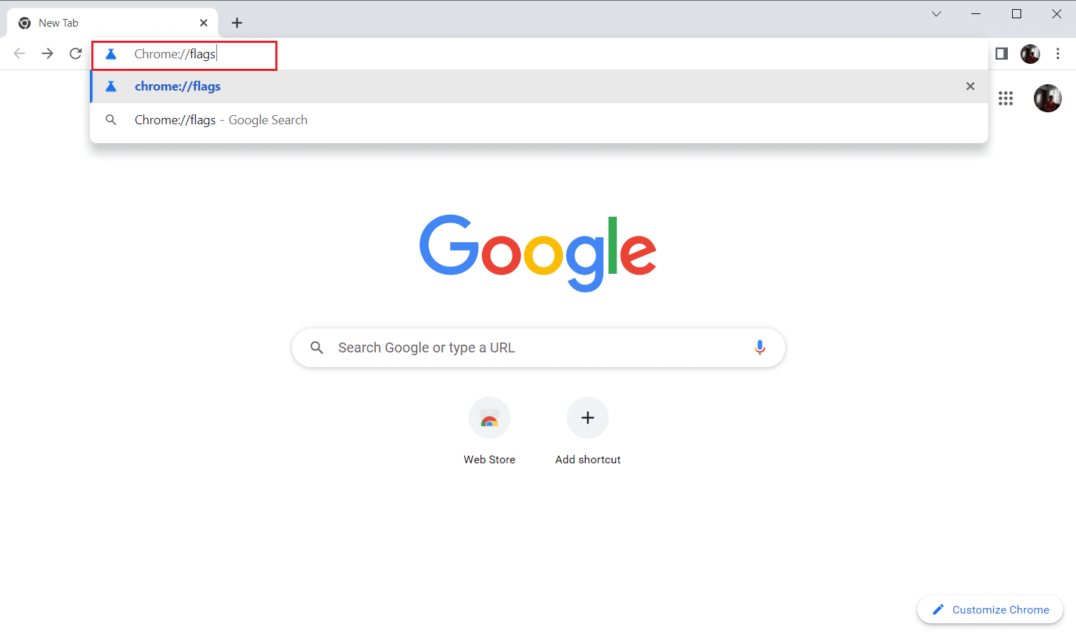 Accédez à la page des drapeaux Chrome. 12 façons d'établir une connexion sécurisée sur Chrome