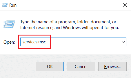 Digite services.msc. Corrigir o alto uso de CPU do SoftThinks Agent Service no Windows 10