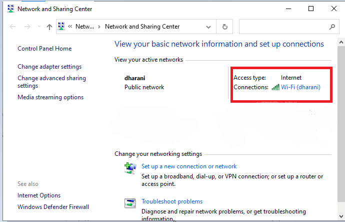 مرة أخرى ، انقر نقرًا مزدوجًا فوق Connections.