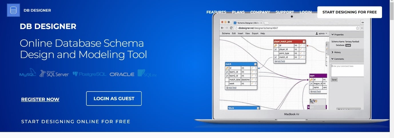 Dbdesigner.net. 19 mejores herramientas de diagrama ER