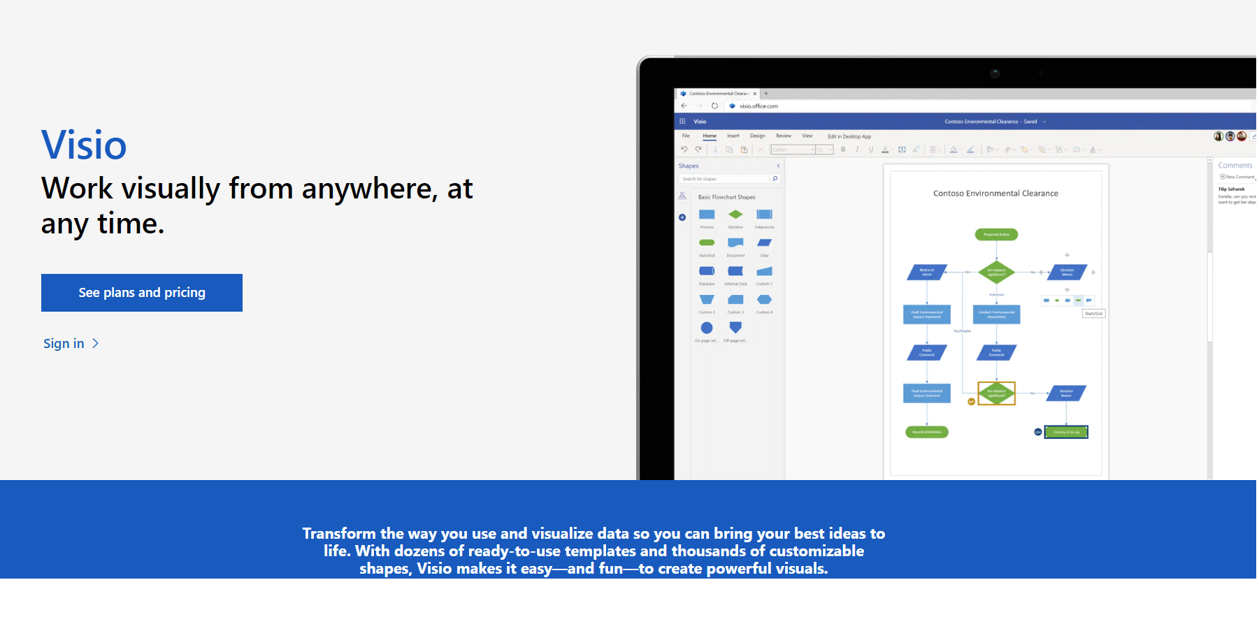 Microsoft Visio indirme sayfası