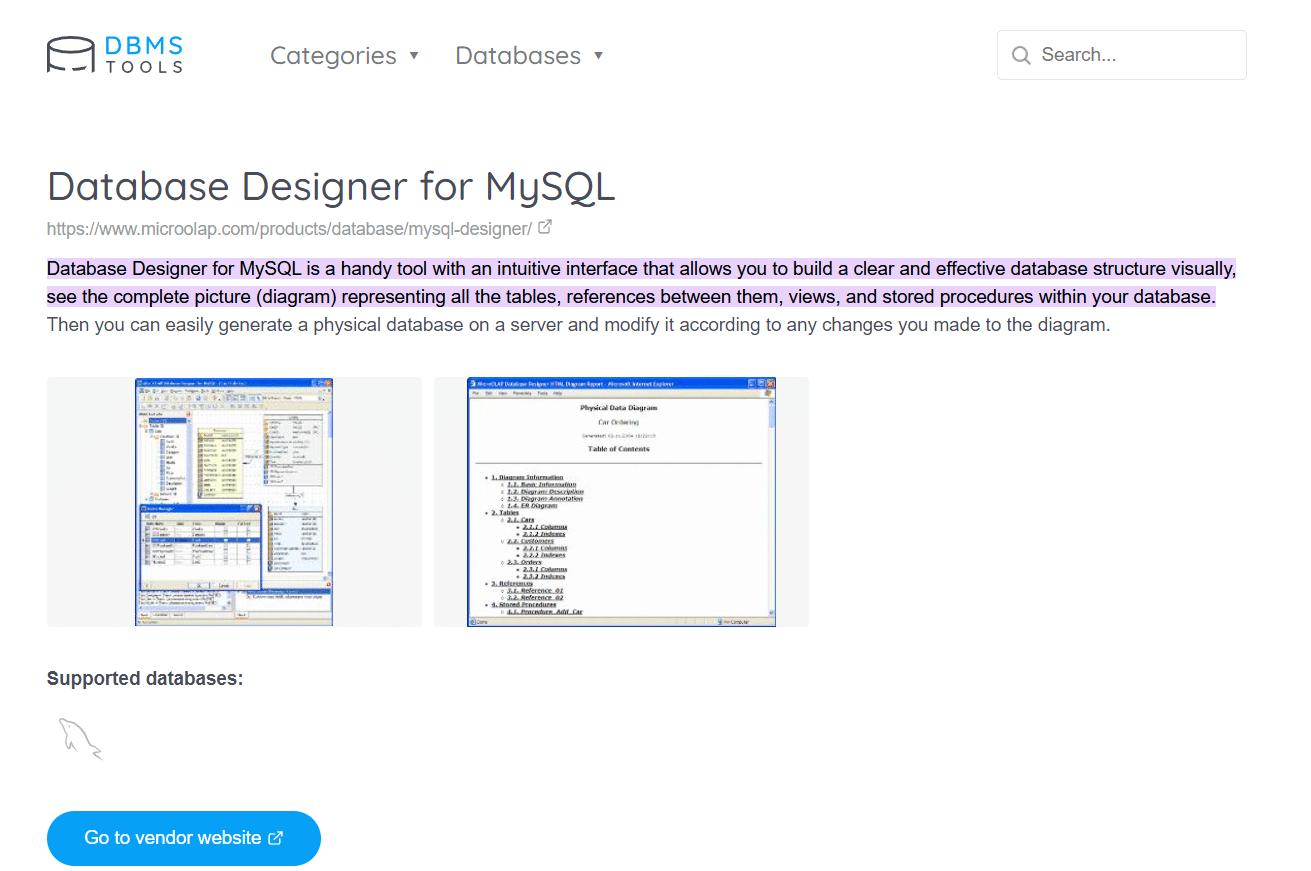 Progettazione database per MySQL