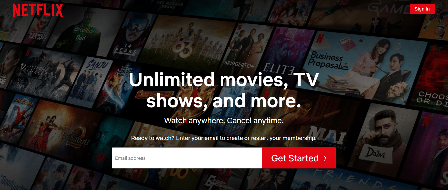 Netflix-Homepage