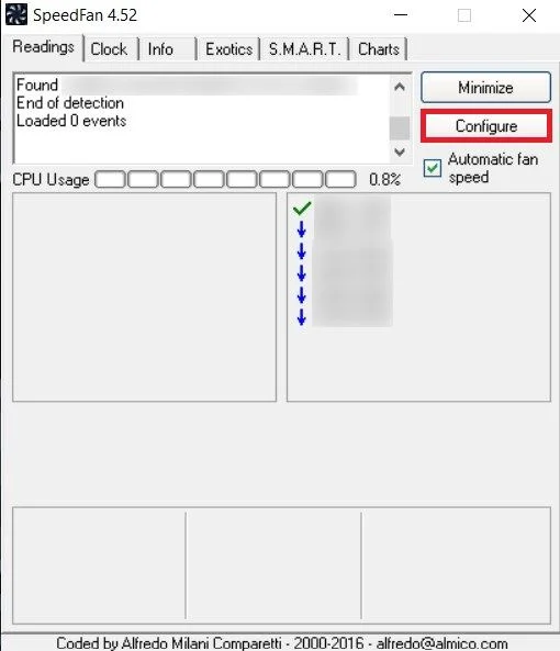 Acum faceți clic pe Configurare. Cum să controlezi viteza ventilatorului în Windows 10