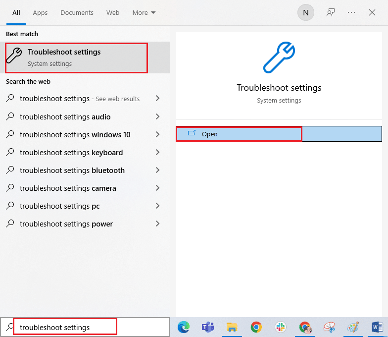 Öffnen Sie die Fehlerbehebungseinstellungen. Beheben Sie den Microsoft Store-Fehler 0x80073D12 in Windows 10