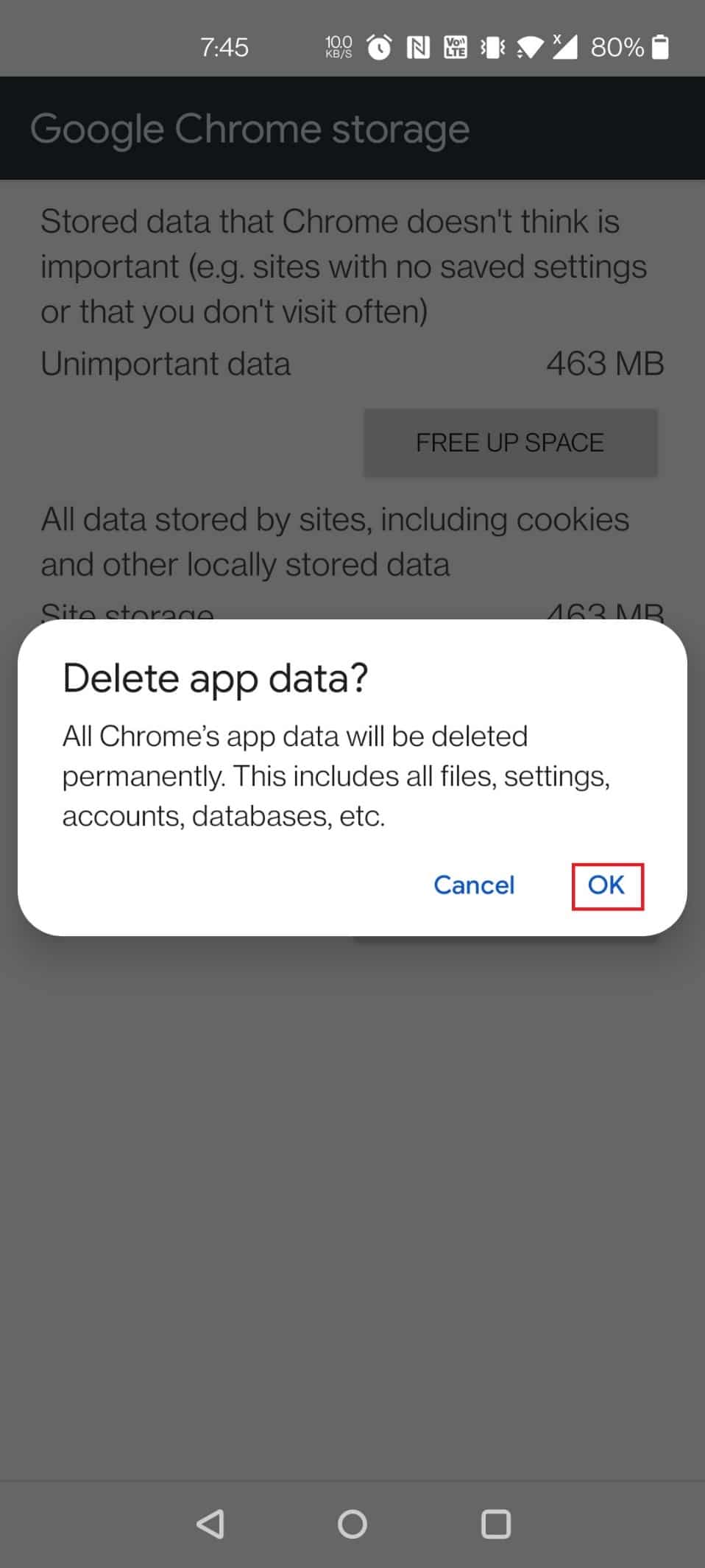 Setel ulang peramban. Perbaiki Pop Up Virus di Android