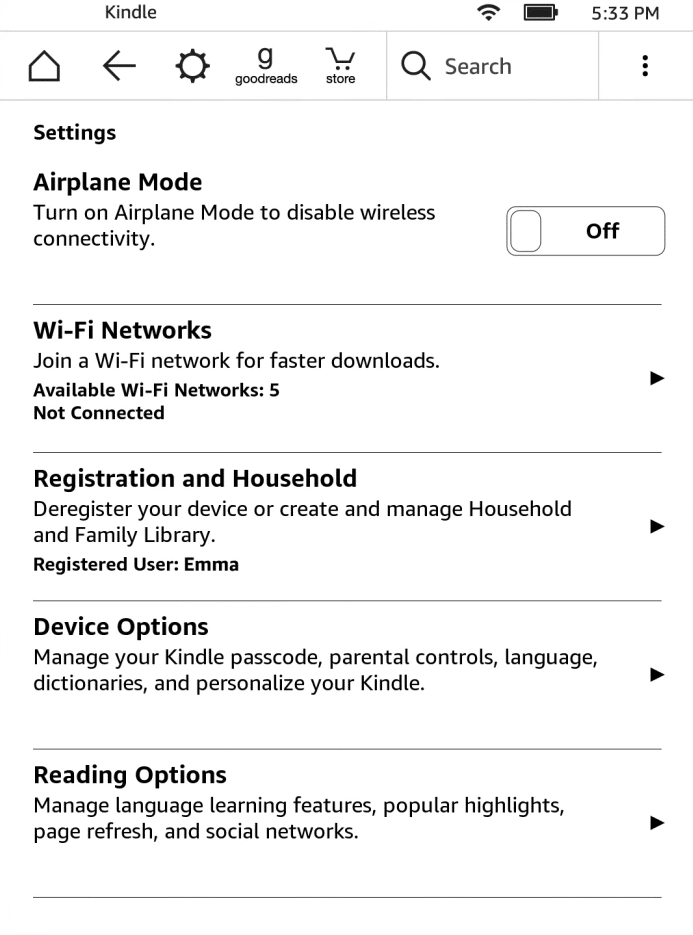 Pengaturan menyalakan Amazon. Perbaiki Kindle Tidak Muncul di PC