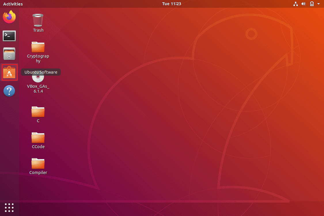 ouvrir le magasin de logiciels Ubuntu