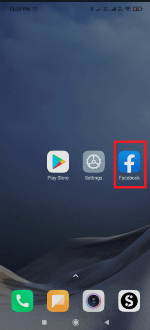 Öffne die Facebook app auf deinem Handy. So leeren Sie den Cache auf Facebook