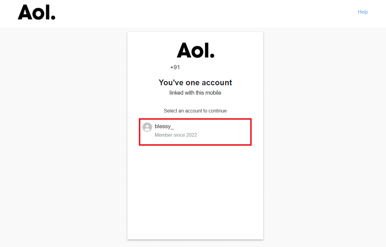 sélectionnez un compte aol. comment se connecter au compte de messagerie AOL