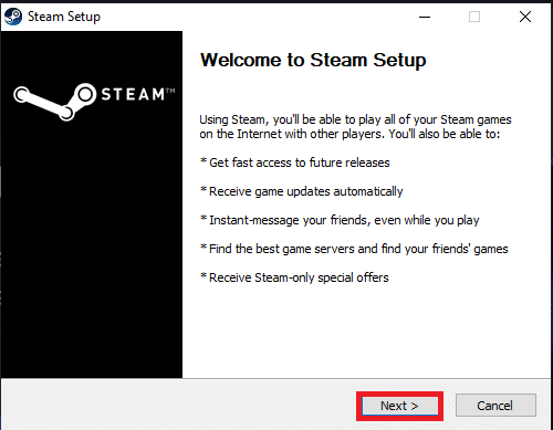 Cliquez sur le bouton Suivant. Correction de steam_api64.dll manquant sur Windows 10