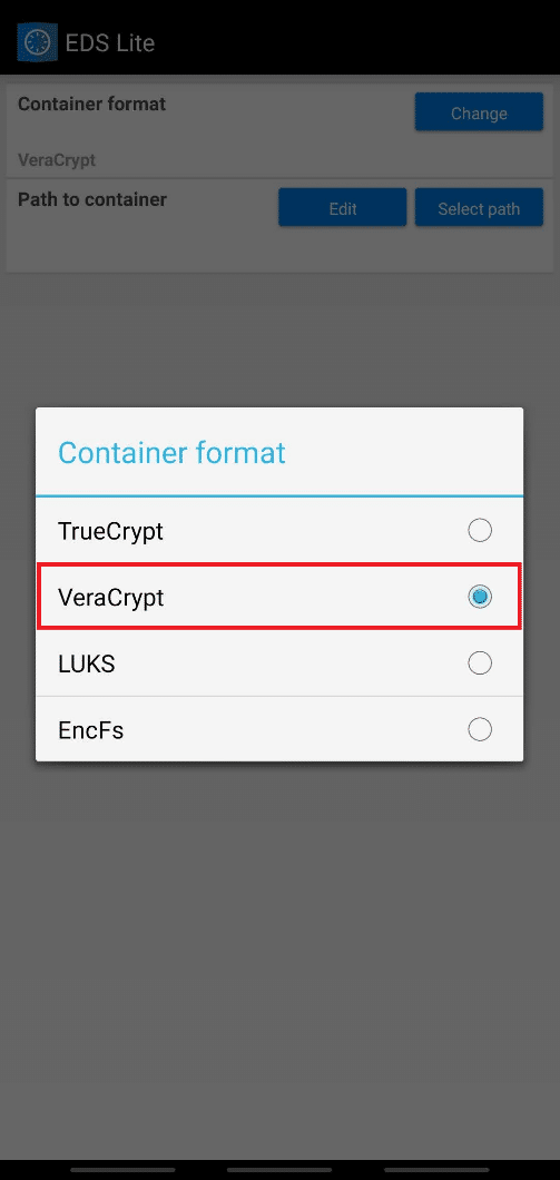 選擇 VeraCrypt