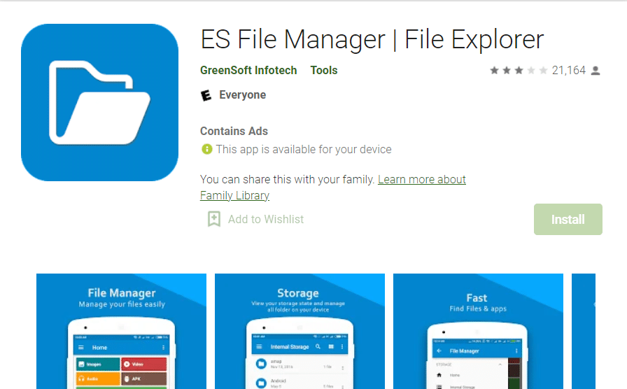 es 文件管理器 google play store