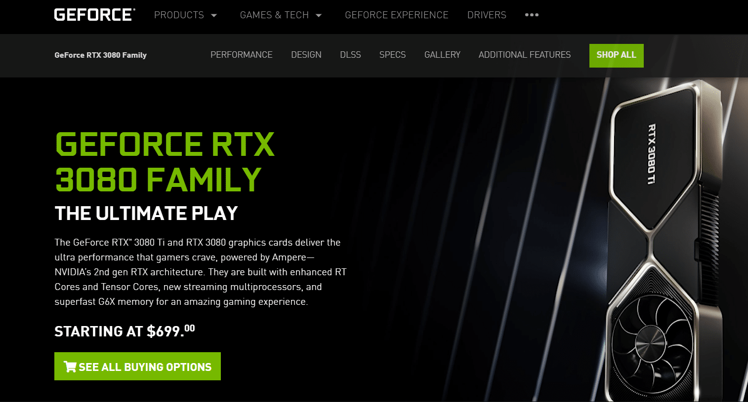 英偉達 GeForce RTX 3080 Ti