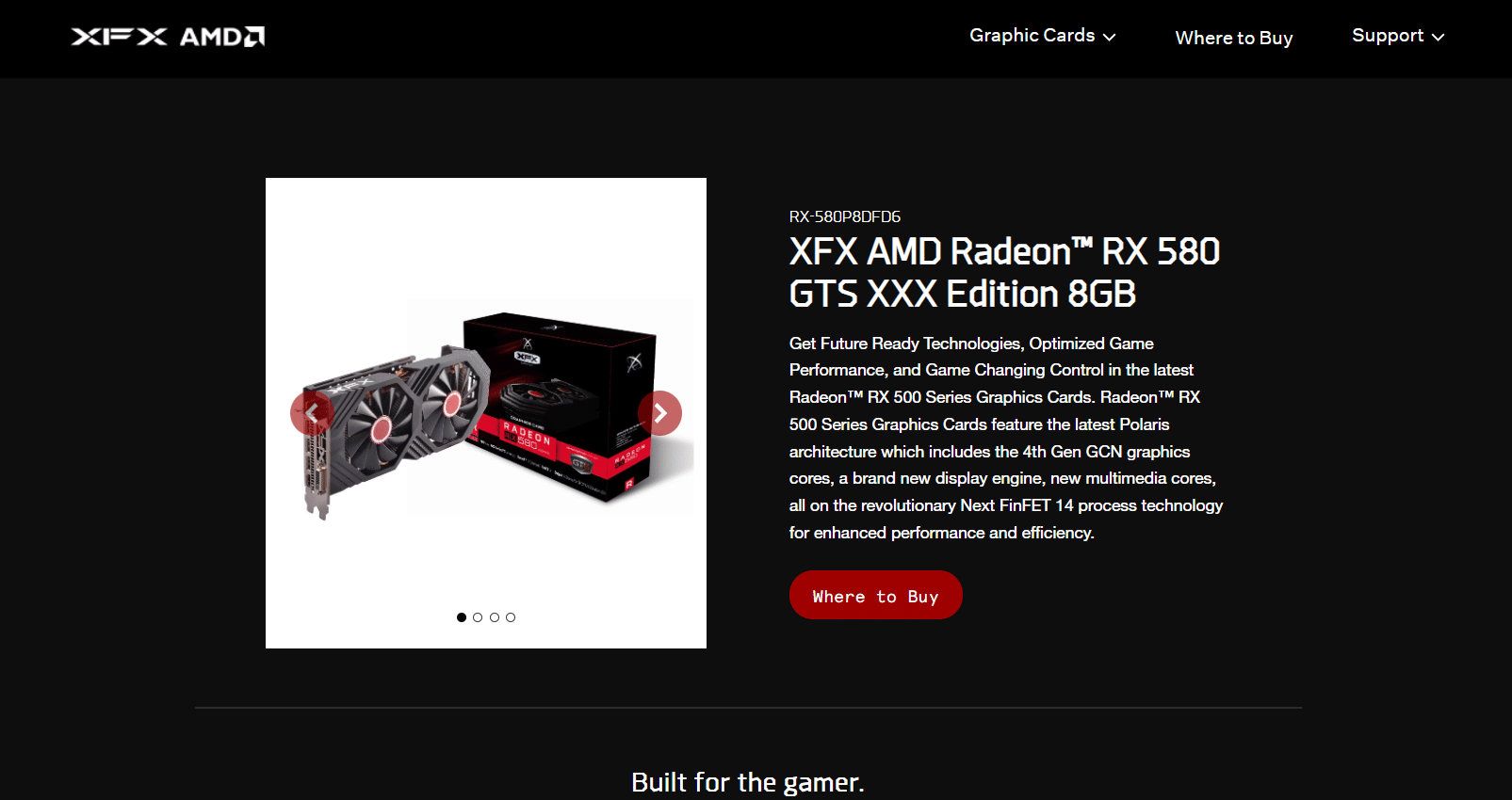 XFX Radeon RX 580 GTS XXX 版。適用於 Linux 的 15 大最佳顯卡