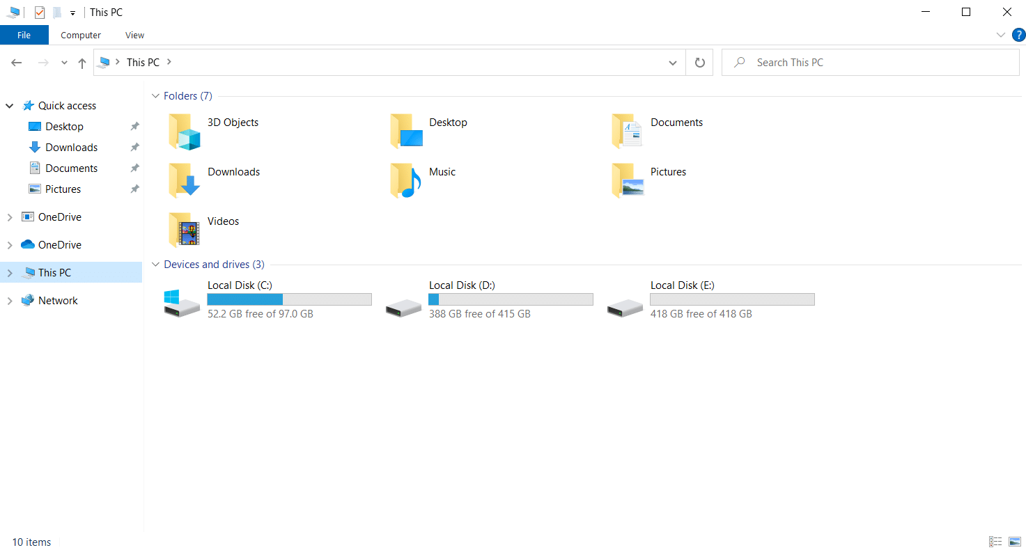 buka File Explorer. Perbaiki Crash Inkuisisi Dragon Age ke Desktop Windows 10