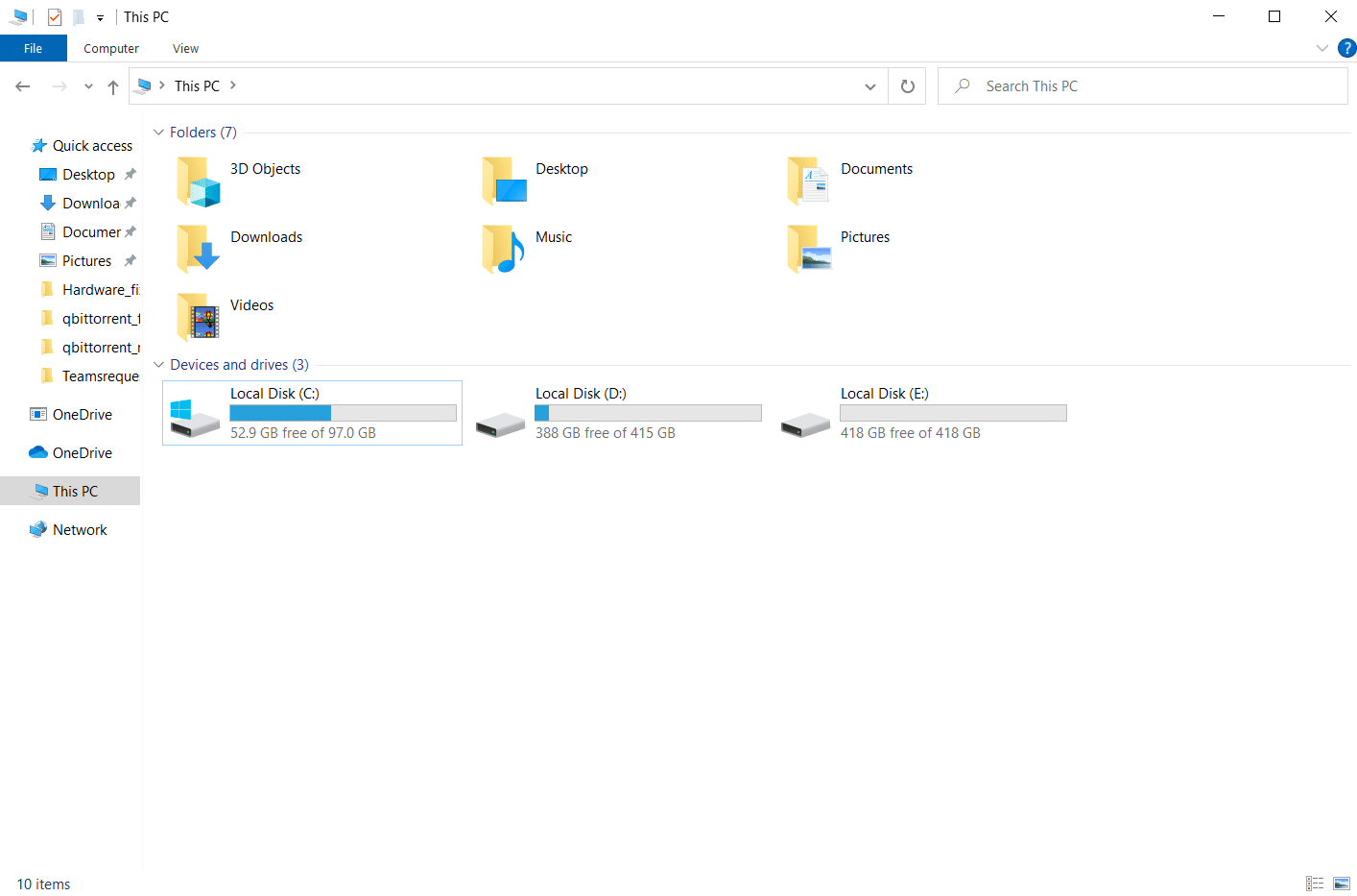 luncurkan File Explorer. Perbaiki Permintaan Gagal Karena Kesalahan Perangkat Keras Perangkat Fatal