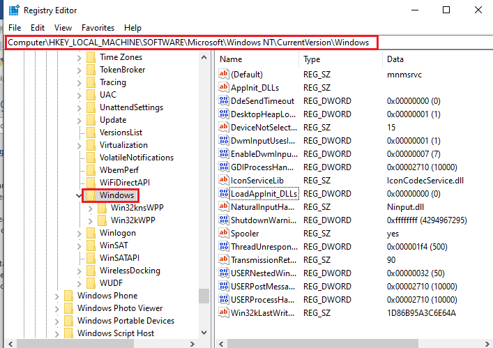 Accédez au dossier Windows