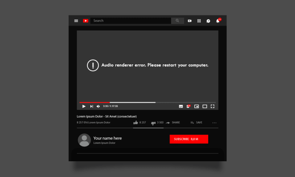 Correction de l'erreur de rendu audio YouTube dans Windows 10