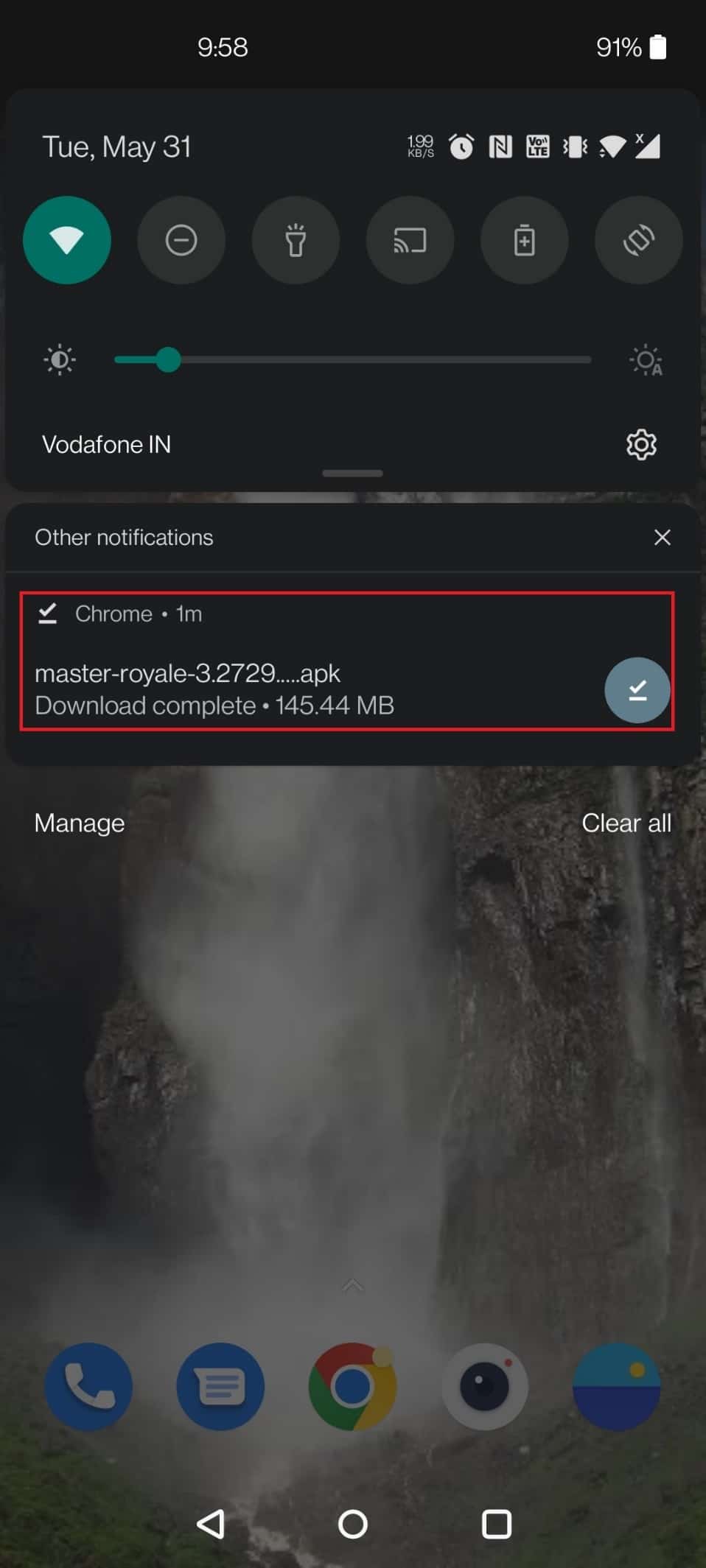 Appuyez sur le fichier téléchargé pour l'installer | Comment télécharger Master Royale sur iPhone