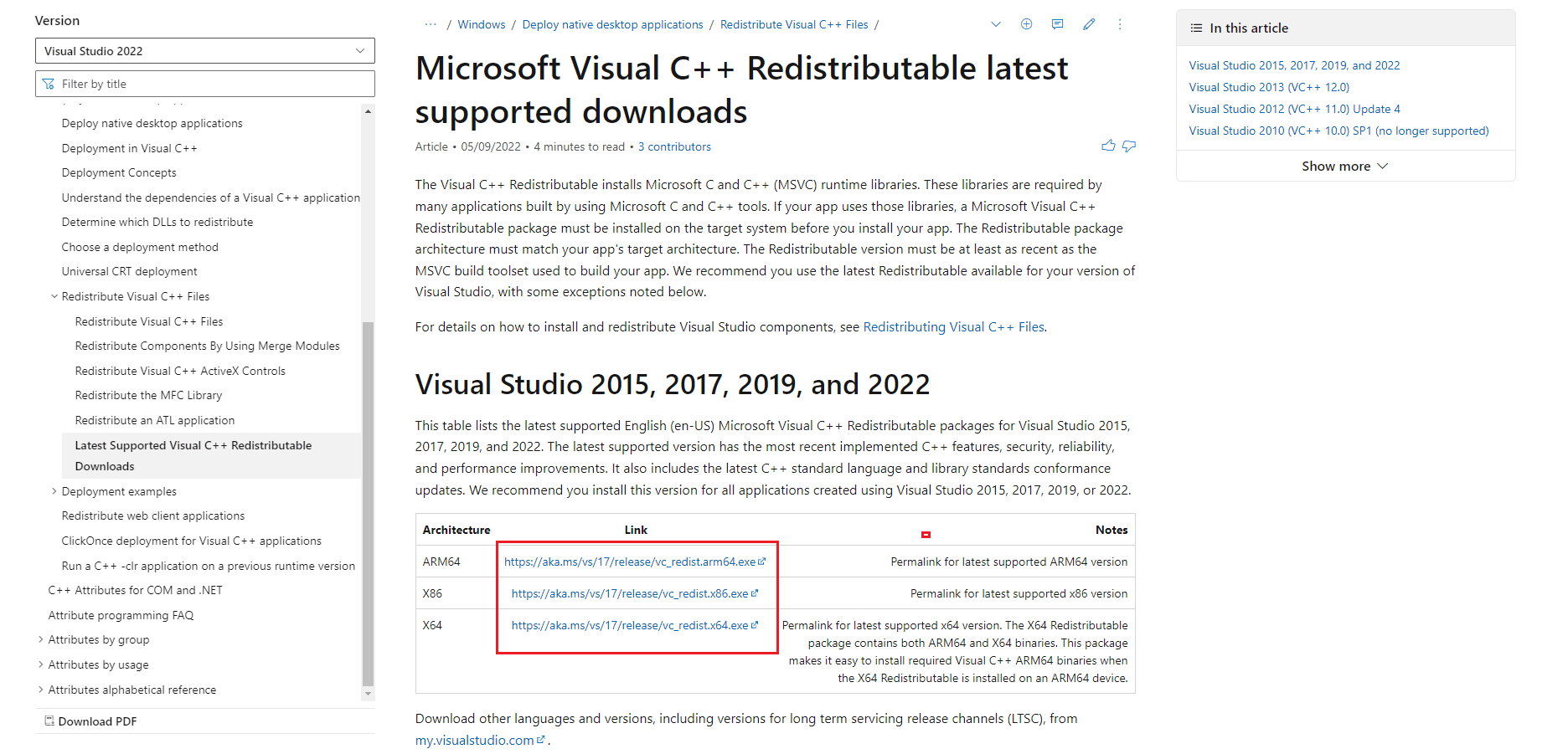 télécharger Microsoft visual c plus lus redistribuable