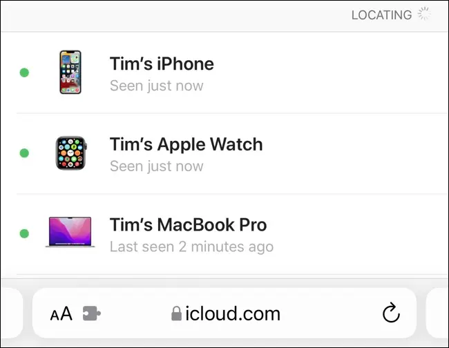 通過 iCloud.com 查找我的 iPhone