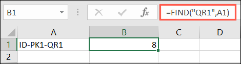 Excel'de BUL işlevi