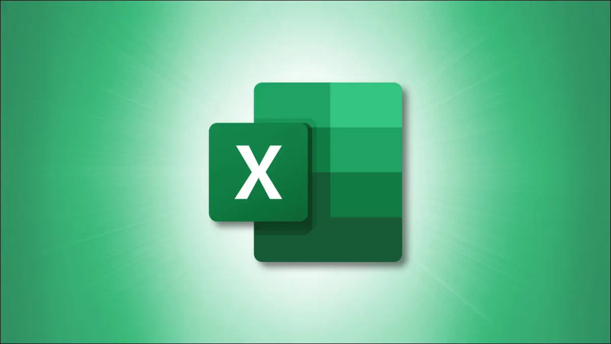 Yeşil bir arka plan üzerinde Microsoft Excel logosu