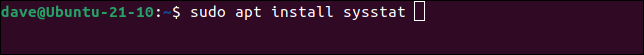 在 Ubuntu 上使用 apt 安裝 sysstat
