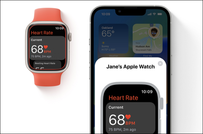 watchOS 9 鏡像輔助功能