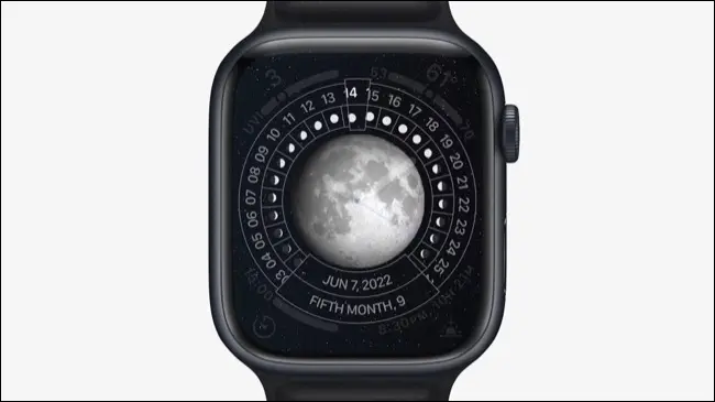 watchOS 9 Lunar 錶盤