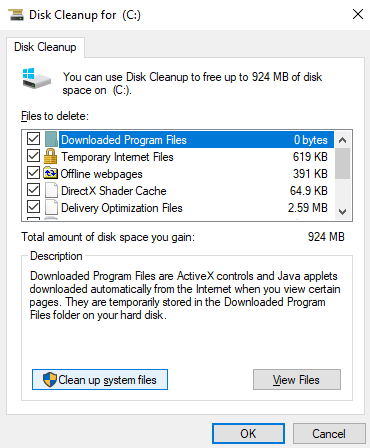 Windows'ta Disk Temizleme Seçeneğini kullanın