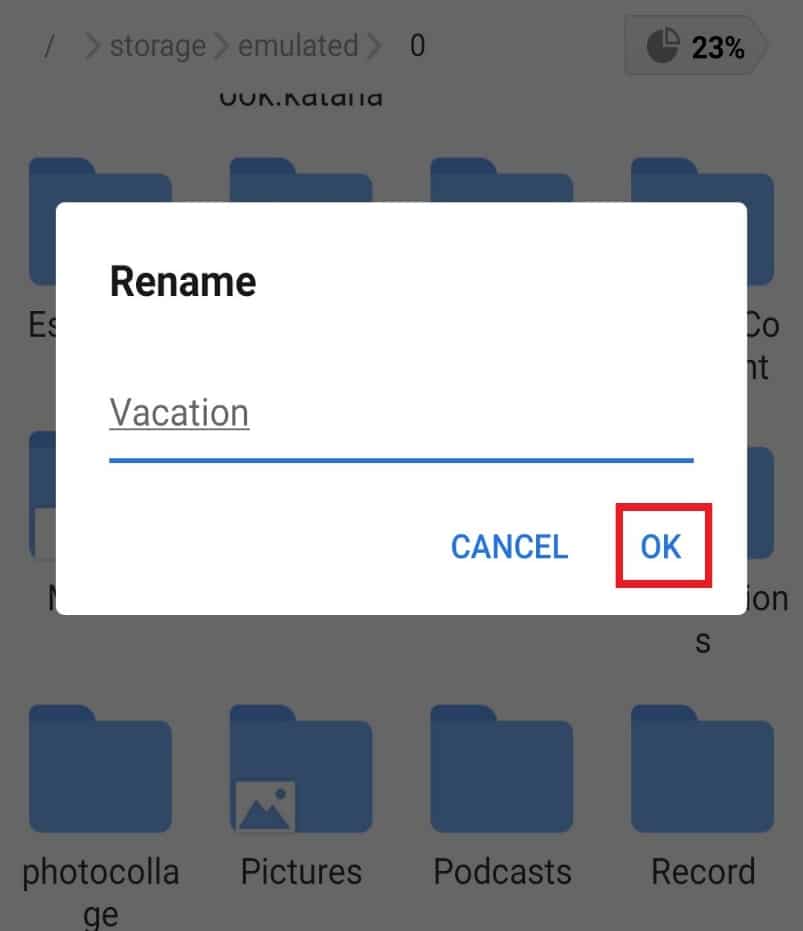 Seleccione Aceptar. Cómo usar .estrongs en Android