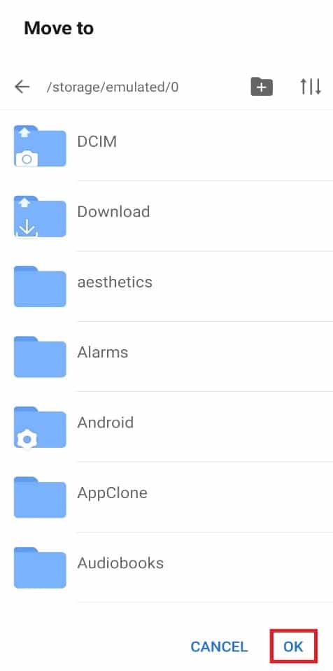 Pilih folder dan ketuk OK. Cara Menggunakan .estrong di Android