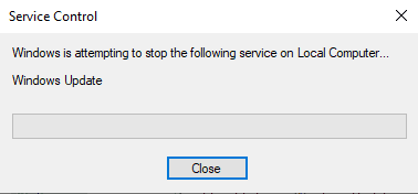 Windows sta tentando di arrestare il seguente servizio sul computer locale...