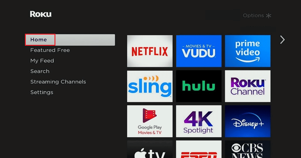 écran d'accueil du téléviseur roku. Comment pirater Roku pour obtenir des chaînes gratuites