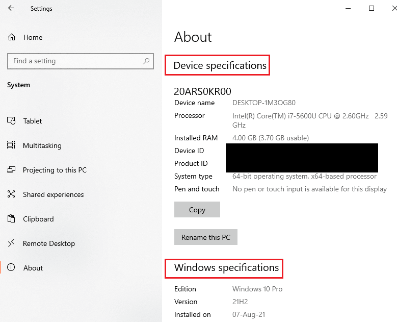 Verifique las especificaciones del sistema. Arreglar la tartamudez de Fallout 4 en Windows 10