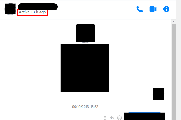 Zuletzt gesehen Aktiver Status auf Messenger