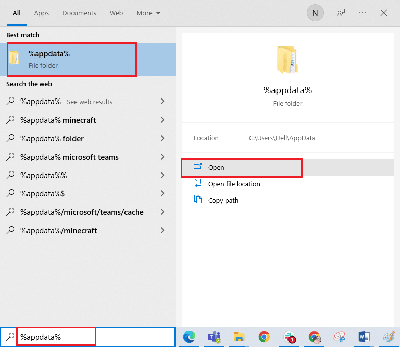 앱데이터 로밍 폴더를 엽니다. Windows 10에서 Hamachi VPN 오류 수정