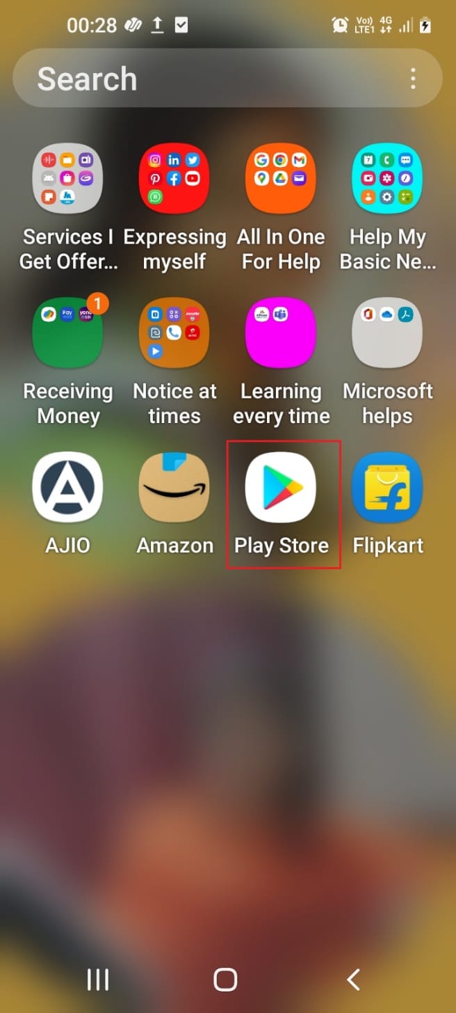 Play Store uygulamasına dokunun