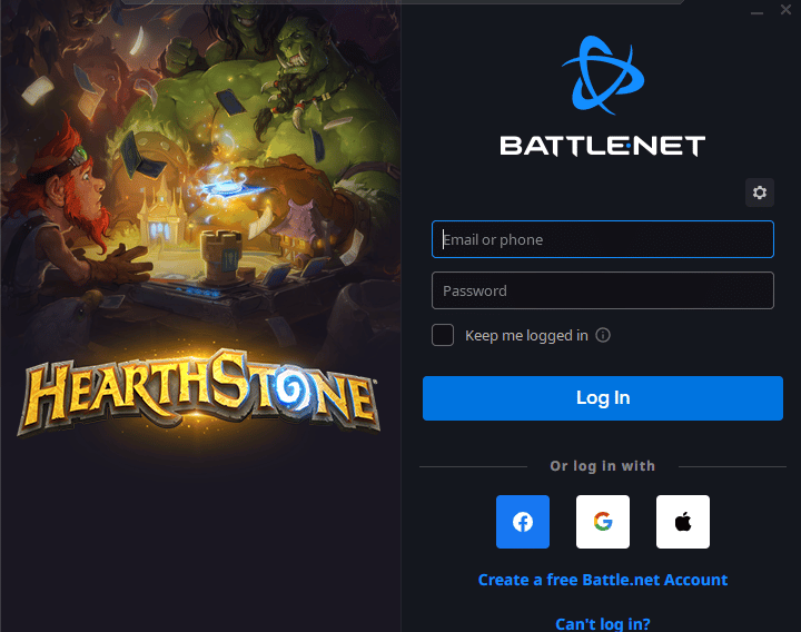 connexion hearthstone battle.net