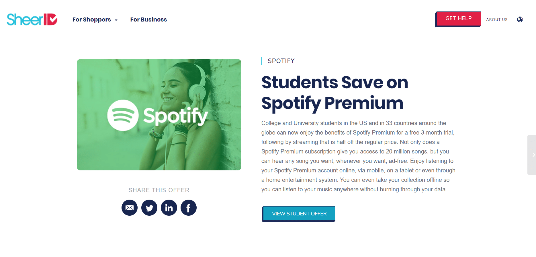 SheerID Spotify Studenti Premium | Accedi a Hulu Spotify