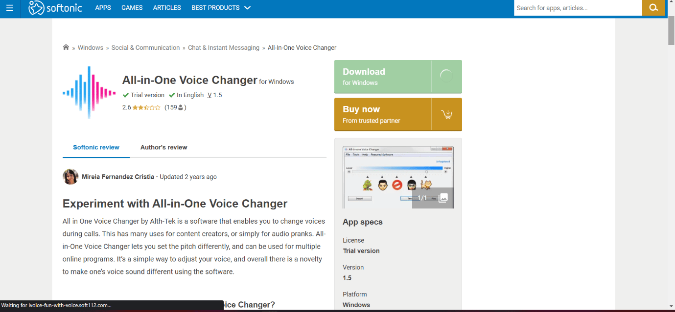 All in One Voice Changer. Cel mai bun software gratuit de schimbare a vocii pentru Windows 10