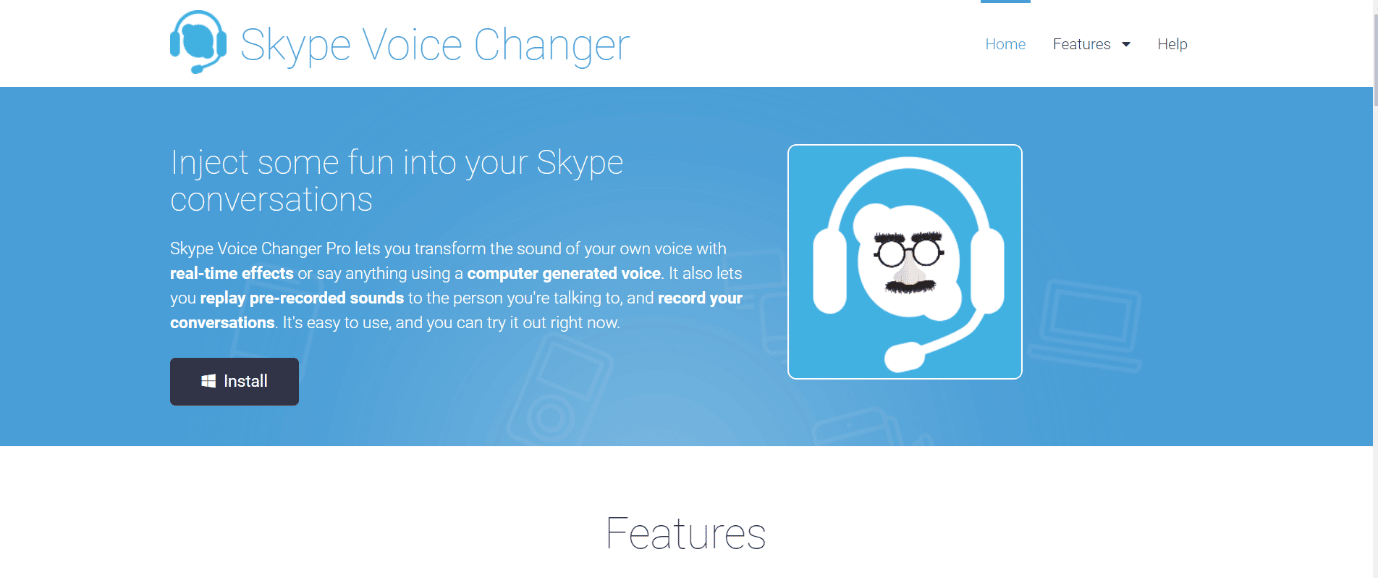 Skype Voice Changer Pro. Melhor software gratuito de troca de voz para Windows 10