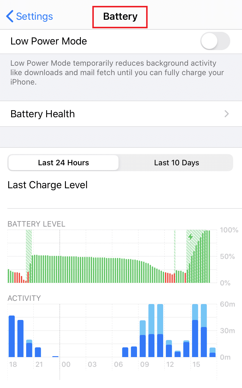 Güç paylaşımı özelliği, başlatıldığında bu Pil menüsünde geçiş anahtarı olarak kullanılabilir. iPhone'da kablosuz ters şarj