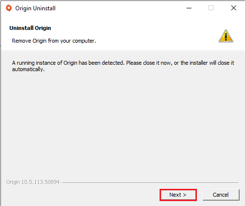 คลิกที่ปุ่มถัดไปในหน้าต่างถัดไป วิธีย้ายเกม Origin ไปยังไดรฟ์อื่น