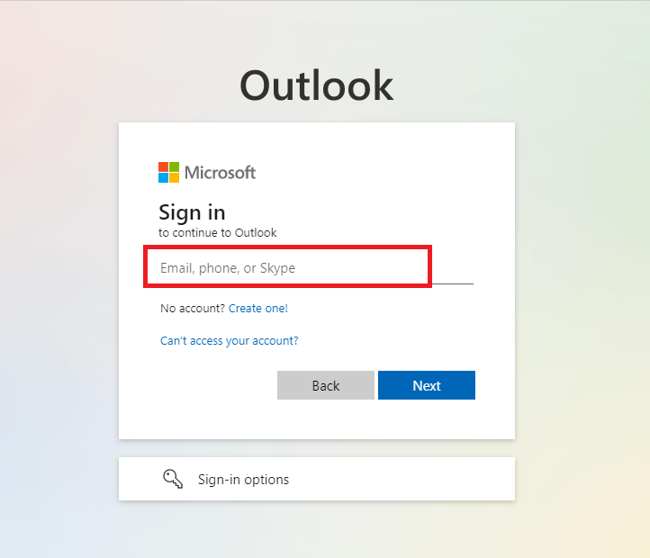 使用舊的 Hotmail 登錄憑據登錄您的帳戶