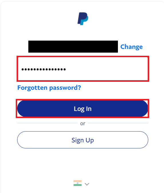 Abra a página de login do PayPal no navegador da área de trabalho e faça login na sua conta do PayPal com e-mail e senha | Como alterar a conta do PayPal de comercial para pessoal